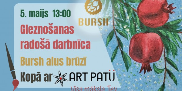 Gleznošana radošā darbnīca BURSH alus brūzī